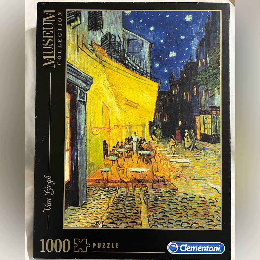 VINCENT VAN GOGH 1000 Piece Jigsaw Puzzle Café Terrace at Night~19x27 SEALED